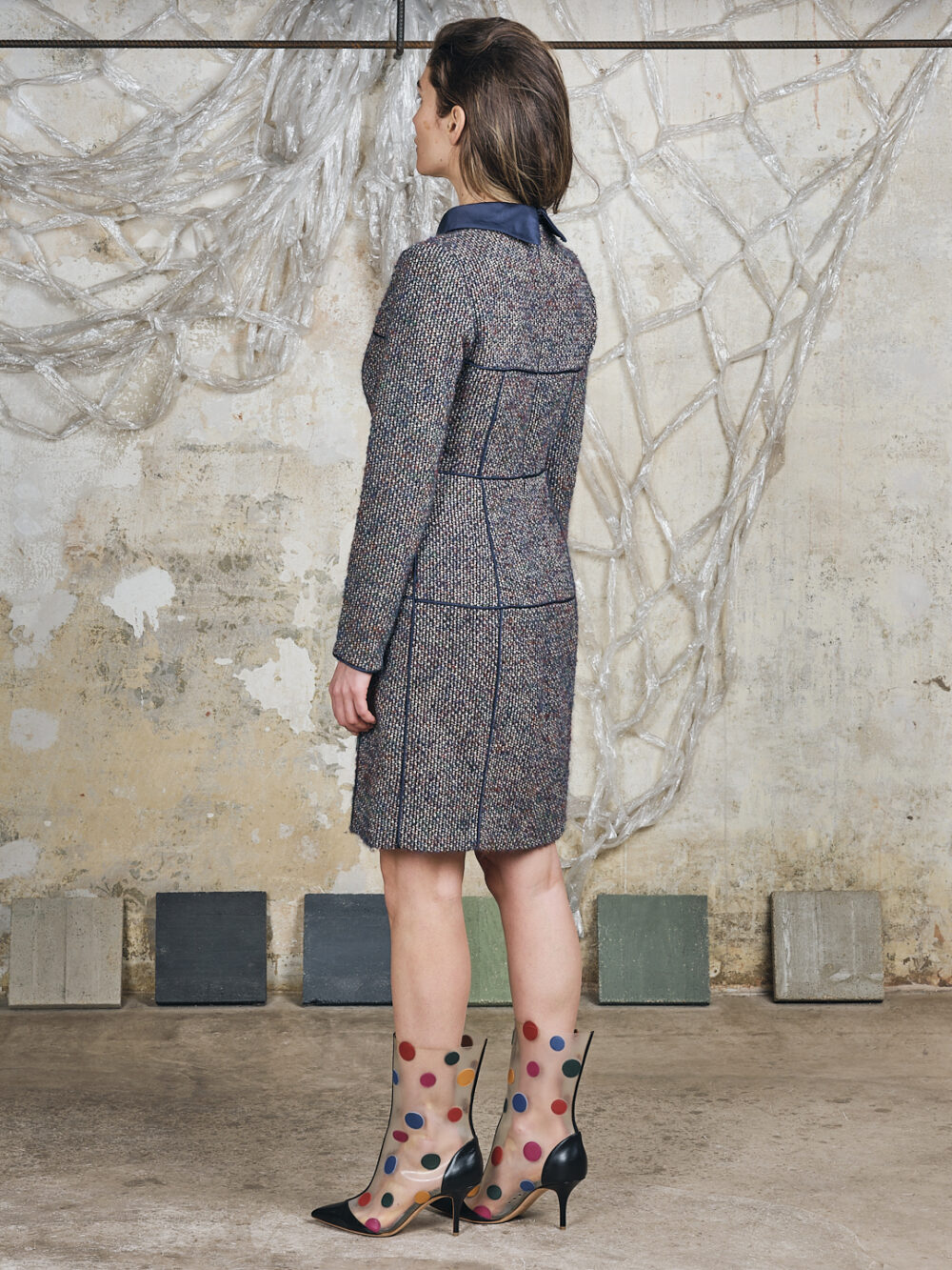 Rochas tweed Kleid – Bild 3