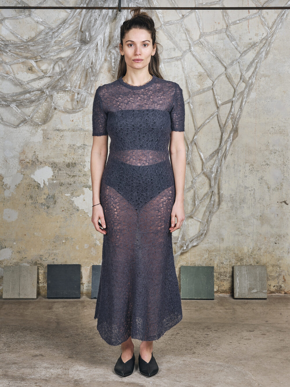 Dolce & Gabbana Strickkleid see through