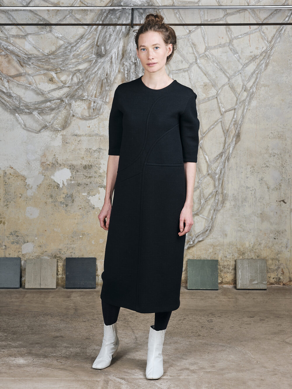 Jil Sander midi Kleid minimalistisch