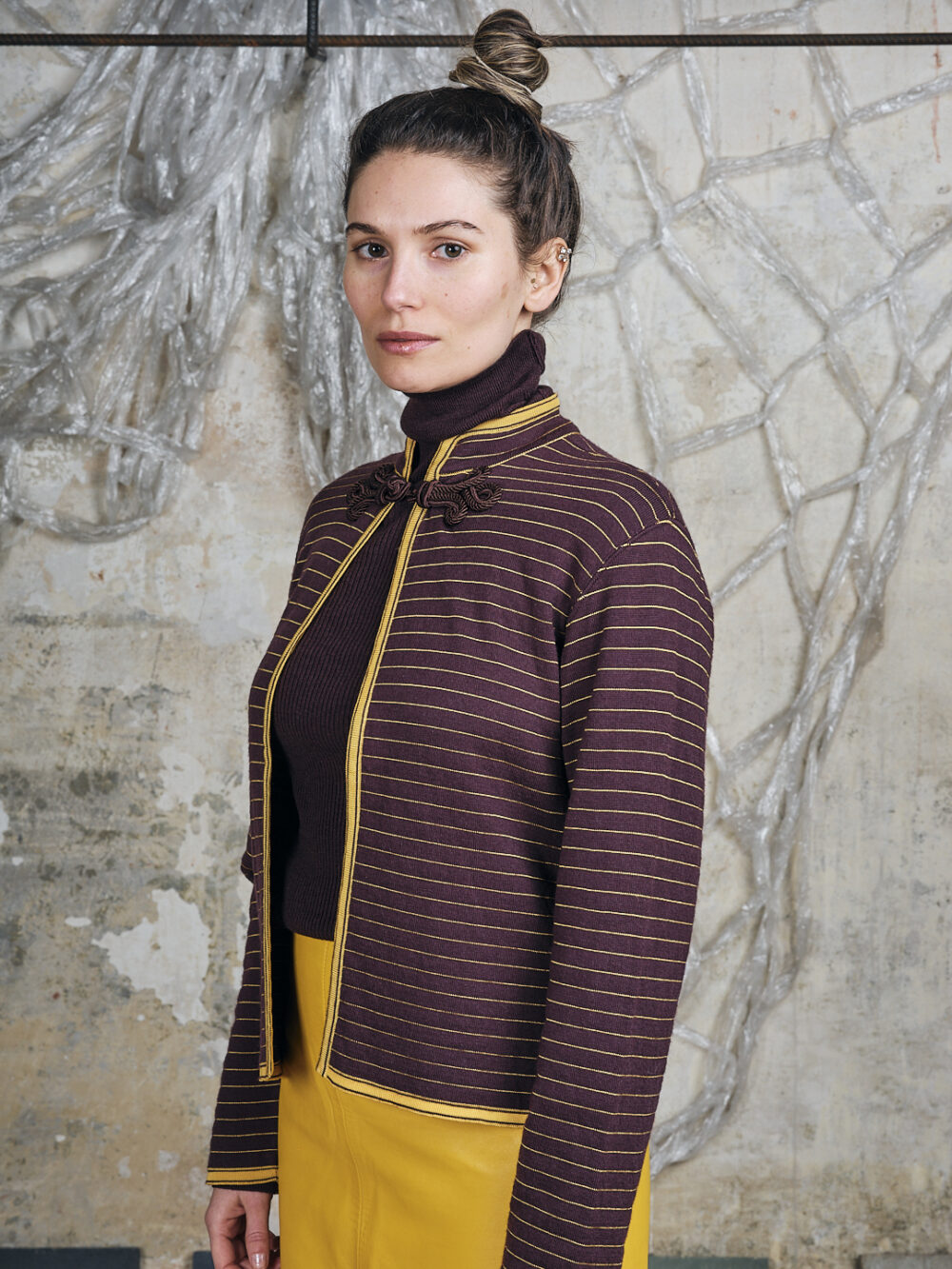Yves Saint Laurent Twin Set Cashmere mit Posamenten – Bild 4