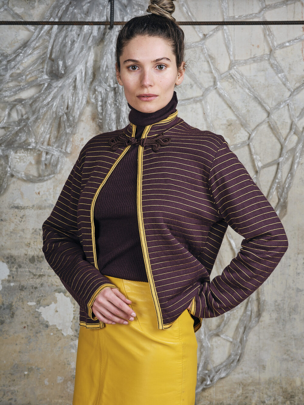 Yves Saint Laurent Twin Set Cashmere mit Posamenten – Bild 2