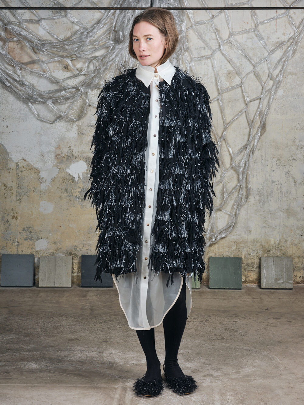 Dries van Noten Fransen Mantel