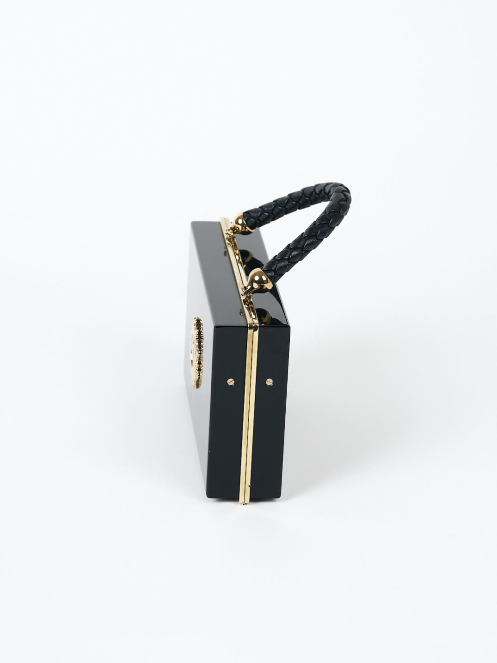 Charlotte Olympia Plexi Clutch mit goldenem Schlüsselloch – Bild 2