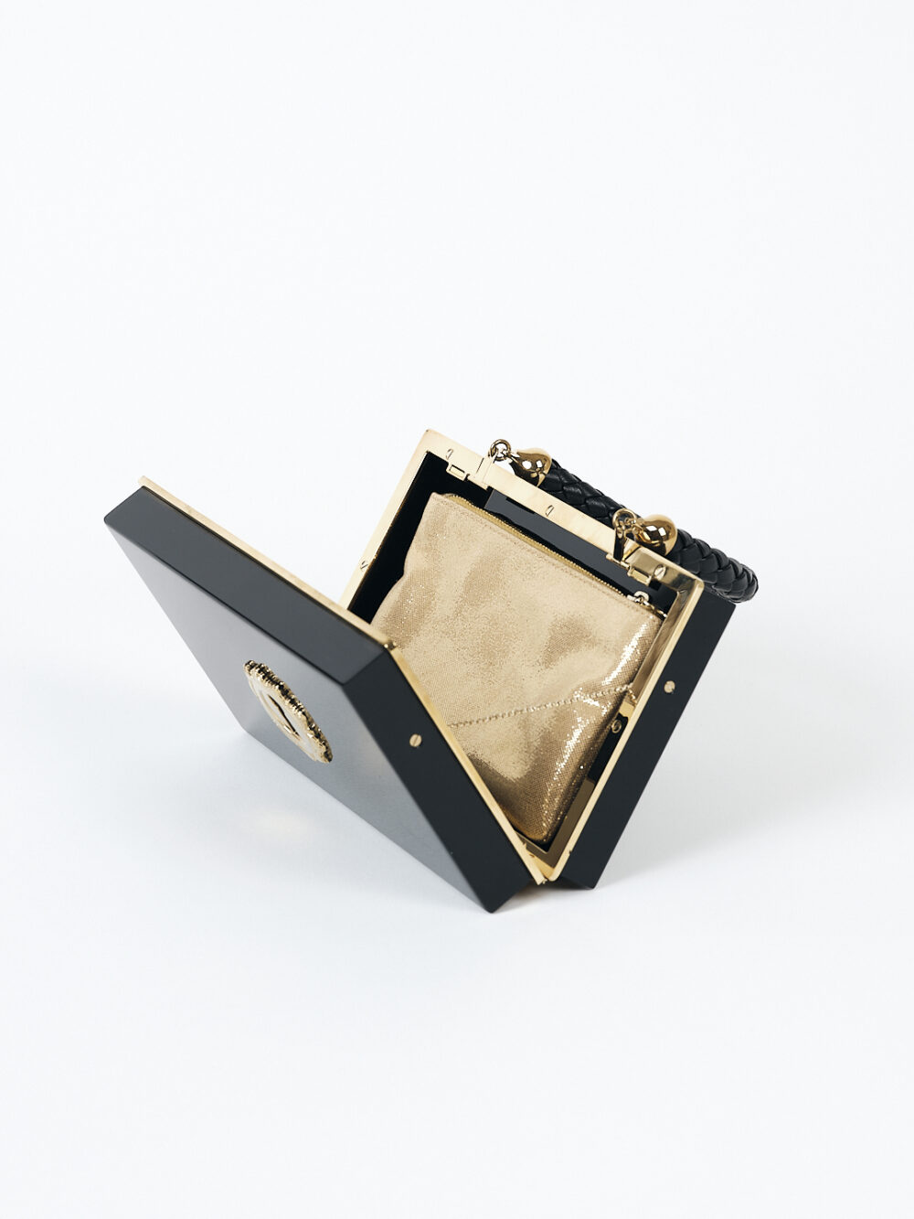 Charlotte Olympia Plexi Clutch mit goldenem Schlüsselloch – Bild 4