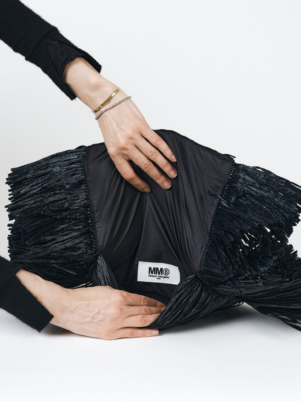 Margiela MM6 Raffia Oversized Clutch – Bild 2